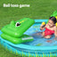 Bestway Kids Inflatable Splash Play Pool with Slide Ball Crocodile Fishing Net