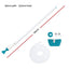 Bestway Pool Cleaner 2 Cleaning Heads Vacuum 6m Hose 1.9m Aluminium Pole