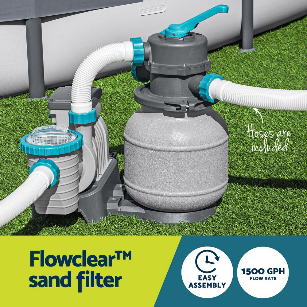 Bestway Pool Pump Sand Filter 1600GPH 6056L/H Pools Flowclear Filters