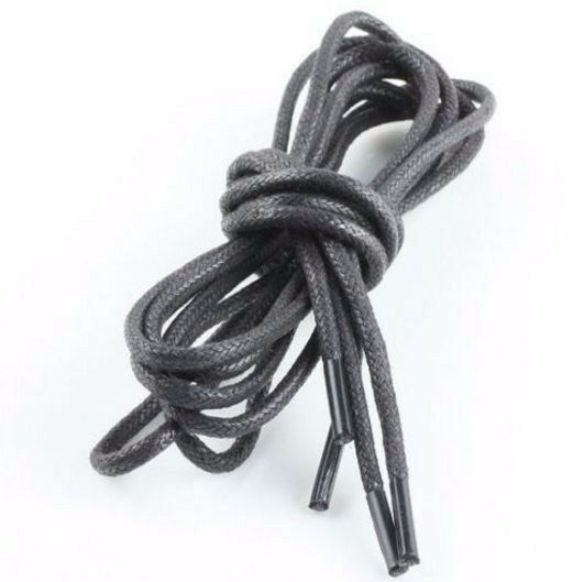 Black Or Brown Mens High Quality Waxed Shoe Thin Laces Shoes Lace - 2 Pairs