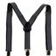 Boys Adjustable Black & White Striped Patterned Suspenders