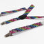 Boys Adjustable Bright Rainbow Zebra Patterned Suspenders