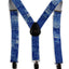 Boys Adjustable Denim Patterned Suspenders