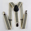 Boys Adjustable Latte & Black Striped Patterned Suspenders