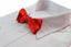 Boys Red Orange Plain Bow Tie