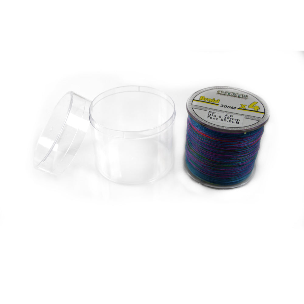 Braid Fishing Line Multicoloured 300M - 10Lb 20Lb 30Lb 40Lb 50Lb 60Lb 80Lb 100Lb