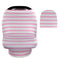 Breastfeeding Cover Cotton Nursing Maternity - White/Pink Stripes