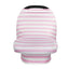 Breastfeeding Cover Cotton Nursing Maternity - White/Pink Stripes