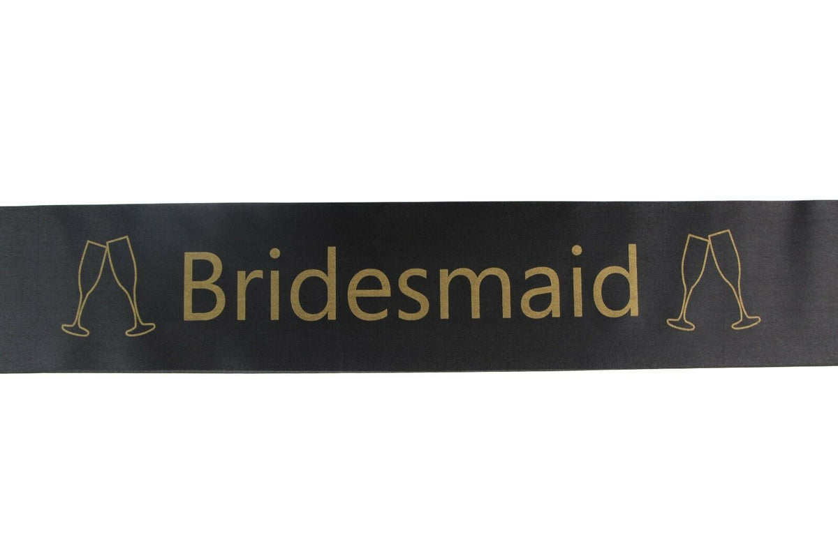 Bridal Hens Night Sash Party Bride Maid Of Honour Bridesmaid Groom Mother Sashes