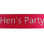 Bridal Hens Night Sash Party Bride Maid Of Honour Bridesmaid Groom Mother Sashes