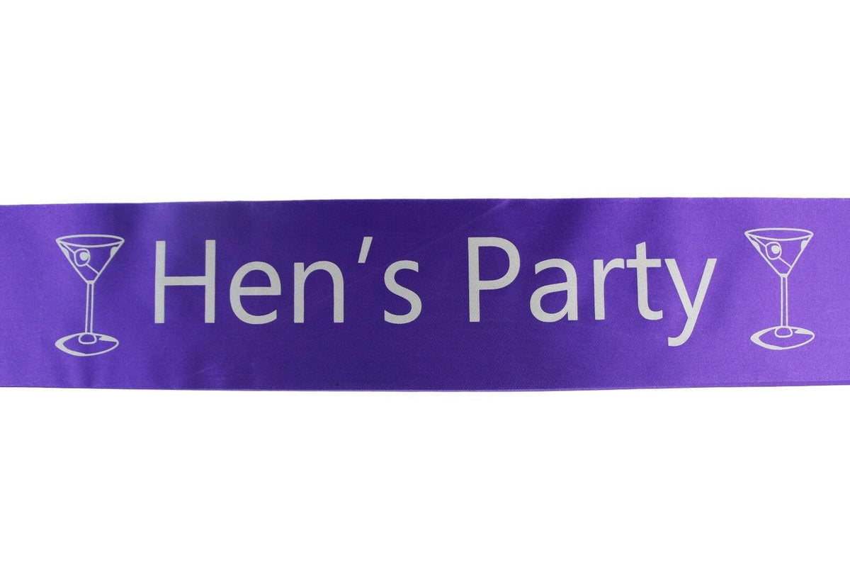 Bridal Hens Night Sash Party Bride Maid Of Honour Bridesmaid Groom Mother Sashes