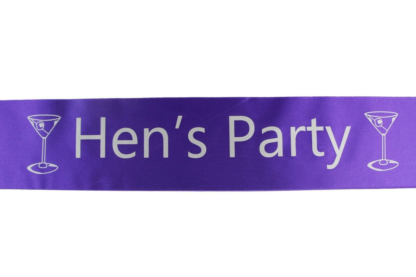 Bridal Hens Night Sash Party Purple/Silver - Hen's Party