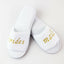 Bridal Slippers Bride To Be Bridesmaid Maid Of Honour Wedding White Pink Gold