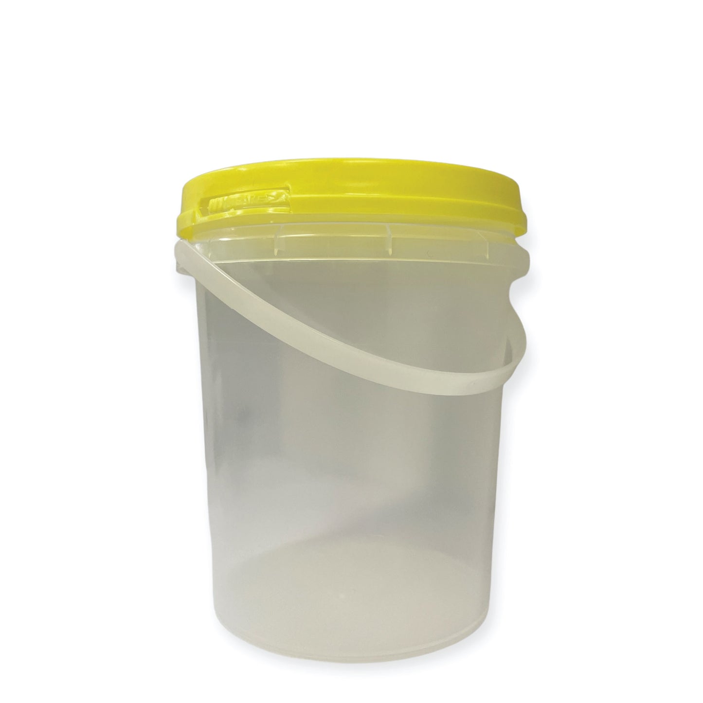 Bulk 10 x 1.2L Empty Honey Bucket with Lid - 1.5Kg Clear Tamper Proof Plastic Tub