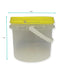 Bulk 10 x Empty Honey Buckets + Lids - 0.8L 1.2L 2.2L Clear Plastic Tub