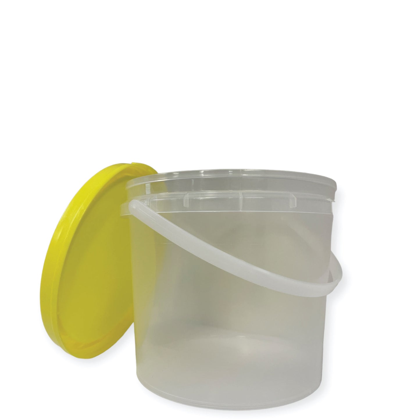 Bulk 10 x Empty Honey Buckets + Lids - 0.8L 1.2L 2.2L Clear Plastic Tub