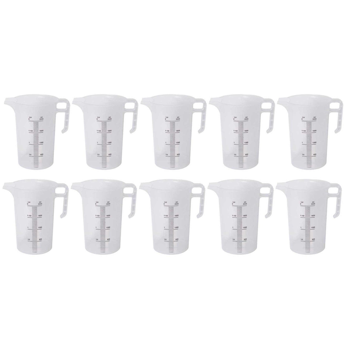 Bulk Measuring Jugs Heavy Duty Clear Food Grade BPA 5 Propylene Plastic Pro-Jug