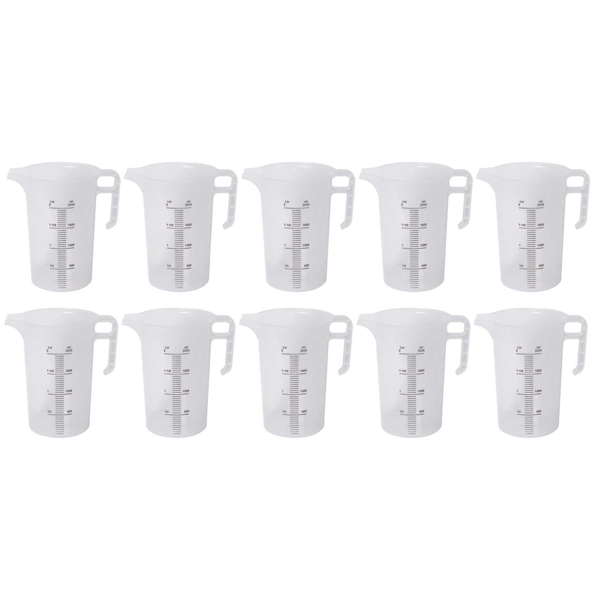 Bulk Measuring Jugs Heavy Duty Clear Food Grade BPA 5 Propylene Plastic Pro-Jug