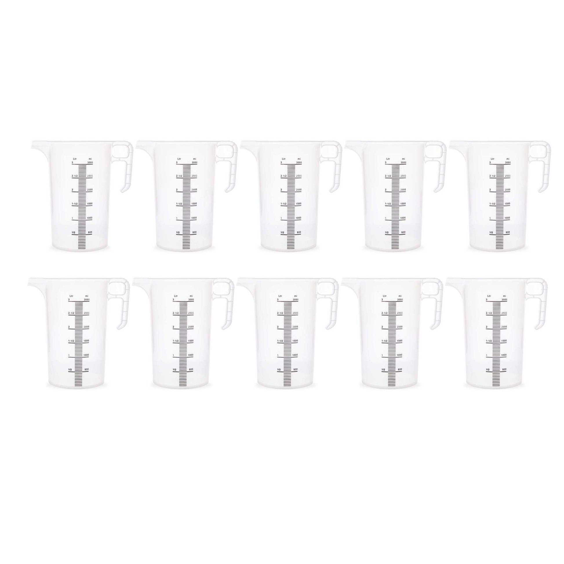 Bulk Measuring Jugs Heavy Duty Clear Food Grade BPA 5 Propylene Plastic Pro-Jug
