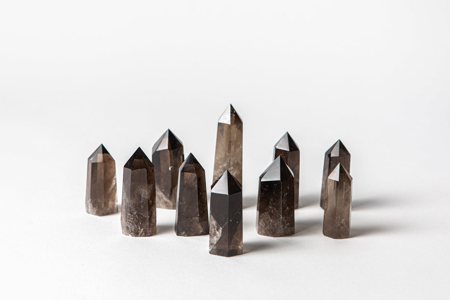 Capricorn Crystal Trio - Smoky Quartz, Green Fluorite + Clear Quartz