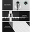 Cefito 10'' Rain Shower Head Set Handheld Square High Pressure Mixer Tap Chrome