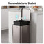 Cefito 15L Pedal Rubbish Bin Slim Carbon Steel Garbage Bin for Home Grey