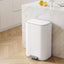 Cefito 30L Pedal Rubbish Bin Kitchen Trash Garbage Waste Can Soft Close White