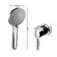 Cefito 4.5" Handheld Shower Head Round with Wall Bathroom Mixer Silver