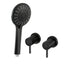 Cefito 4.5" Handheld Shower Head Round with Wall Twin Swivel Bathroom Tap