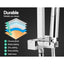 Cefito 8'' Rain Shower Head Set Handheld Square High Pressure Mixer Tap Chrome