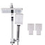 Cefito 8'' Rain Shower Head Set Handheld Square High Pressure wins Tap�Chrome