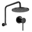 Cefito 9'' Rain Overhead Swivel Shower Head with Wall Bathroom Mixer