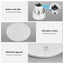 Cefito 9'' Rain Overhead Swivel Shower Head with Wall Bathroom Mixer Silver