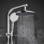 Cefito 9'' Rain Shower Head Set Handheld Round High Pressure Chrome