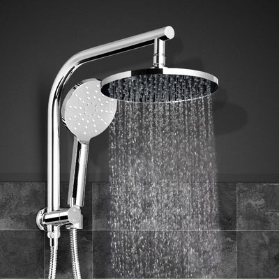Cefito 9'' Rain Shower Head Set Handheld Round High Pressure Chrome