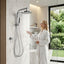 Cefito 9'' Rain Shower Head Set Handheld Round High Pressure Mixer Tap Chrome