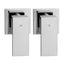 Cefito 9'' Rain Shower Head Set Handheld Round High Pressure Twins Tap Chome