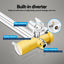 Cefito 9'' Rain Shower Head Set Handheld Round High Pressure Twins Tap Chrome