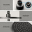 Cefito 9'' Rain Shower Head Set Handheld Round High Pressure Twins Tap Chrome