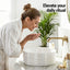 Cefito Bathroom Basin Vanity Sink Vessel Ceramic White Round Countertop 36cm