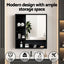 Cefito Bathroom Mirror Cabinet Mirrored Medicine Adjustable Shelf Wall Mounted 560mm Black