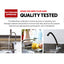 Cefito Kitchen Mixer Tap Mixer Round Sink Faucet Basin Laundry Black