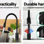 Cefito Kitchen Mixer Tap Pull Out 2 Mode Sink Faucet Basin Laundry Black