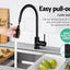 Cefito Kitchen Mixer Tap Pull Out 2 Mode Sink Faucet Basin Laundry Black