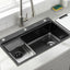 Cefito Kitchen Sink 304 Stainless Steel Bar Sink Millet Grain Water Basin Sink