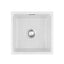Cefito Kitchen Sink 45x45cm Granite Stone Sink Single Bowl White