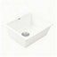 Cefito Kitchen Sink 55x45cm Granite Stone Sink Single Bowl White