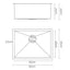 Cefito Kitchen Sink 60X45CM Stainless Steel Basin Single Bowl Silver