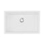 Cefito Kitchen Sink 70x45cm Granite Stone Sink Single Bowl White