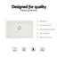 Cefito Kitchen Sink 70x45cm Granite Stone Sink Single Bowl White